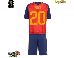 Espanja Pedri Gonzalez #20 Kotipaita Lapsille MM-kisat 2026 Lyhythihainen (+ shortsit)